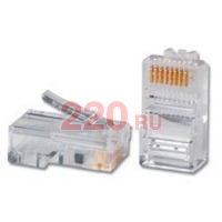 Коннектор RJ45 8P8C, категория 5е в каталоге электрики 220.ru, артикул MX-8P8C