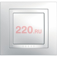 Рамка с декоративным элементом, одинарная, белый, Schneider Unica в каталоге электрики 220.ru, артикул SCMGU2.002.18