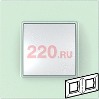 Рамка Уника Квадро двойная матов стекло, Unica Quadro в каталоге электрики 220.ru, артикул SCMGU2.704.17