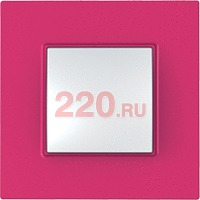 Рамка Уника Квадро одинарная малина, Unica Quadro в каталоге электрики 220.ru, артикул SCMGU4.702.27