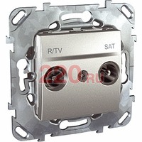 R-tv/sat розетка оконечная алюм, механизмы Unica Schneider в каталоге электрики 220.ru, артикул SCMGU5.455.30ZD