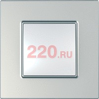 Рамка Уника Квадро одинарная серебро, Unica Quadro в каталоге электрики 220.ru, артикул SCMGU6.702.55