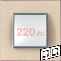 Рамка Уника Квадро двойная медь, Unica Quadro в каталоге электрики 220.ru, артикул SCMGU6.704.56