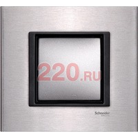 Рамка одинарная серебристый алюминий, Unica Class в каталоге электрики 220.ru, артикул SCMGU68.002.7A1