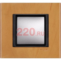 Рамка одинарная cветлая кожа, Unica Class в каталоге электрики 220.ru, артикул SCMGU68.002.7P1