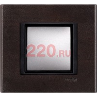 Рамка одинарная темная кожа, Unica Class в каталоге электрики 220.ru, артикул SCMGU68.002.7P2