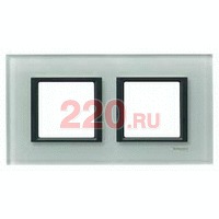 Рамка двойная матовое стекло, Unica Class в каталоге электрики 220.ru, артикул SCMGU68.004.7C3