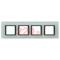 Рамка 4-ная матовое стекло, Unica Class в каталоге электрики 220.ru, артикул SCMGU68.008.7C3