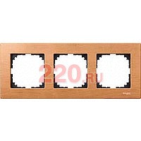 Рамка деревянная 3-местная бук, Merten M-Elegance в каталоге электрики 220.ru, артикул SCMTN4053-3470