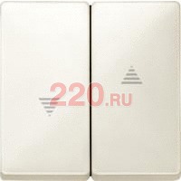 Клавиша двойная жалюзийная (термопласт) Бежевая, Merten SD в каталоге электрики 220.ru, артикул SCMTN411544