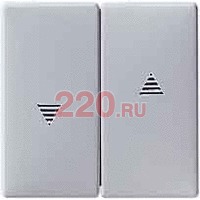 Клавиша двойная жалюзийная алюминий, Merten SD в каталоге электрики 220.ru, артикул SCMTN411560