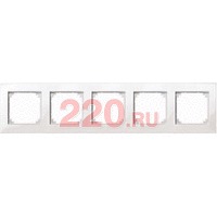 Рамка 5-ая Белая (глянец), Merten M-Plan (SM) в каталоге электрики 220.ru, артикул SCMTN515519