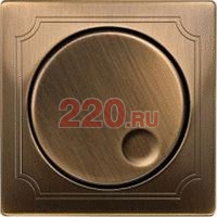 Накладка светорегулятора поворотного Античная латунь, Merten SD в каталоге электрики 220.ru, артикул SCMTN5250-4143
