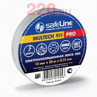 Изолента 15/10 серо-стальной, Safeline в каталоге электрики 220.ru, артикул SL-12121
