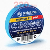 Изолента 19/20 синий, Safeline в каталоге электрики 220.ru, артикул SL-9371