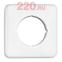 Рамка 1 пост квадратная Thomas Hoof (только для диммера) дюропласт, цвет - белый в каталоге электрики 220.ru, артикул TH-119329