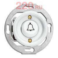 Кнопка «Звонок» Thomas Hoof для фарфоровых рамок, цвет - белый в каталоге электрики 220.ru, артикул TH-173078