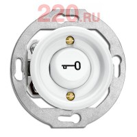 Кнопка «Ключ» Thomas Hoof для фарфоровых рамок, цвет - белый в каталоге электрики 220.ru, артикул TH-173079