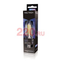 Лампа светодиодная свеча на ветру 4W (ЛН 40Вт) Е14 2800К Серия CRYSTAL. в каталоге электрики 220.ru, артикул VG1-CW1E14warm4W-F