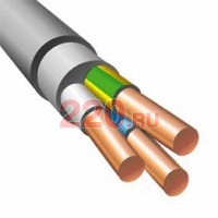 Кабель NYM-j 3 х 1.5 серый (бухта 100 м) сертификат ТУ, соотв.ГОСТ, IEC в каталоге электрики 220.ru, артикул VX-NYM-j_3х1.5-100