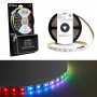 Светодиодная LED лента Feron LS606, 60SMD(5050)/m 14.4W/m 12V 5m RGB c адаптером с вилкой, контроллером с пультом в комплекте в каталоге электрики 220.ru, артикул 27706