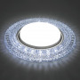 Светильник встраиваемый с белой LED подсветкой Feron CD4020 потолочный GX53 без лампы прозрачный в каталоге электрики 220.ru, артикул 41293