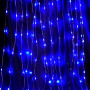 Гирлянда - занавес Водопад 230V 450 LED 3*3м, синий с контроллером, IP44 , сетевой шнур 3м в комплекте, CL28 в каталоге электрики 220.ru, артикул 48606