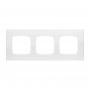 Рамка 3-постовая, натуральное стекло, цвет белый LK80, LK60 в каталоге электрики 220.ru, артикул 844313-1