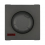 Светорегулятор поворотный нажимной 600 Вт (черный бархат) LK45 в каталоге электрики 220.ru, артикул 857208-1