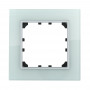 Рамка 1-постовая из натурального светлого стекла LK60 для розеток и выключателей, 92х92х10 мм в каталоге электрики 220.ru, артикул 864111-1