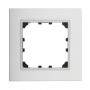 Рамка 1-постовая из натурального анодированного алюминия LK60 для розеток и выключателей, 92х92х10 мм в каталоге электрики 220.ru, артикул 864123-1