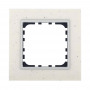 Рамка 1-постовая из декоративного камня (белый мрамор) LK60 для розеток и выключателей, 92х92х10 мм в каталоге электрики 220.ru, артикул 864189-1