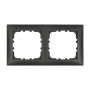 Рамка 2-постовая (двойная) цвет черный бархат, LK60 для розеток и выключателей, 153х82х10 мм в каталоге электрики 220.ru, артикул 864208-1