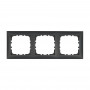 Рамка 3-постовая (черный бархат) LK60 для розеток и выключателей, 224х82х10 мм в каталоге электрики 220.ru, артикул 864308-1