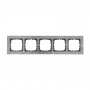 Рамка 5-постовая из декоративного камня (серый гранит) LK60 для розеток и выключателей, 376х92х10 мм в каталоге электрики 220.ru, артикул 864579-1