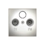 Накладка розетки TV+FM+SAT 2(3) (серебристый металлик) LK60 в каталоге электрики 220.ru, артикул 865203