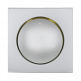Накладка светорегулятора с желтой круговой подсветкой (серебристый металлик) LK60 в каталоге электрики 220.ru, артикул 867103-1