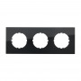 Рамка 3-постовая квадрат (черный) Vintage-Quadro, 224х82х10 мм в каталоге электрики 220.ru, артикул 884308-1