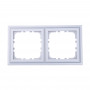 Рамка 2-постовая (двойная) цвет серебристый металлик, CLASSIC, 153х82х10 мм в каталоге электрики 220.ru, артикул 894203-1