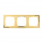 Рамка 3-постовая (золото) CLASSIC, 224х82х10 мм в каталоге электрики 220.ru, артикул 894316-1