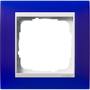Рамка одинарная вставка белая Event Матовый синий, Gira System 55 EVENT в каталоге электрики 220.ru, артикул G0211399