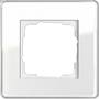 Рамка одинарная GIRA Esprit белое стекло, Гира Эсприт в каталоге электрики 220.ru, артикул G0211512