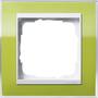 Рамка одинарная вставка белая Event Clear Зеленый, Gira System 55 EVENT в каталоге электрики 220.ru, артикул G0211743