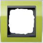 Рамка одинарная вставка антрацит Event Clear Зеленый, Gira System 55 EVENT в каталоге электрики 220.ru, артикул G0211748