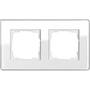 Рамка двойная GIRA Esprit белое стекло, Гира Эсприт в каталоге электрики 220.ru, артикул G0212512