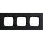 Рамка тройная GIRA Esprit алюминий черный, Гира Эсприт в каталоге электрики 220.ru, артикул G0213126