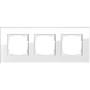 Рамка тройная GIRA Esprit белое стекло, Гира Эсприт в каталоге электрики 220.ru, артикул G021312