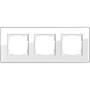 Рамка тройная GIRA Esprit белое стекло, Гира Эсприт в каталоге электрики 220.ru, артикул G0213512