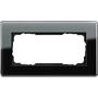 Рамка GIRA Esprit для комбинаций без перегородки черное стекло, Гира Эсприт в каталоге электрики 220.ru, артикул G1002505