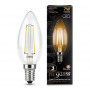 Gauss Лампа Filament Свеча 7W 550lm 2700К Е14 LED в каталоге электрики 220.ru, артикул GSS-103801107